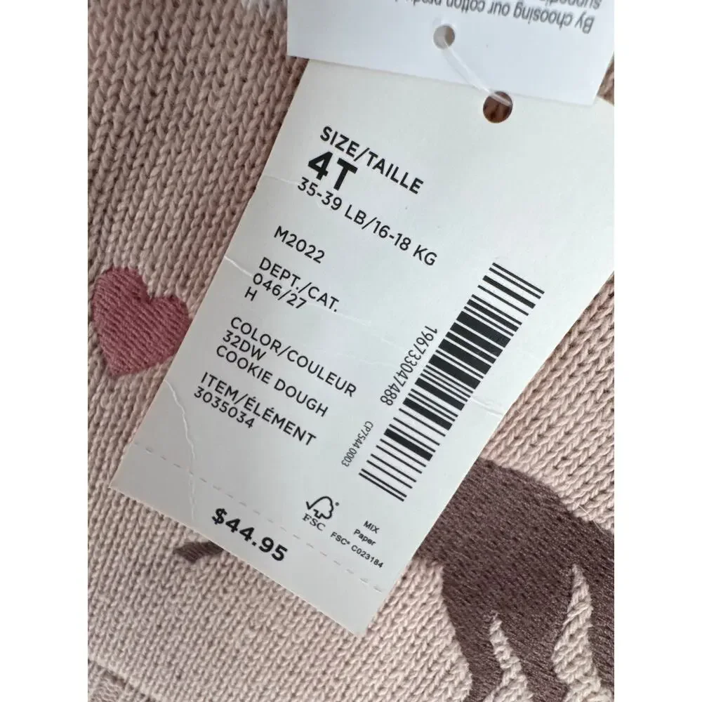 Gymboree Intarsia Horse Fairisle Sweater Dress Little Rocky Mountain Tan size 4T